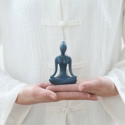 Buddha Stones Abstract Yoga Meditation Exercise Ceramics Spiritual Figurine Sculpture Decoration